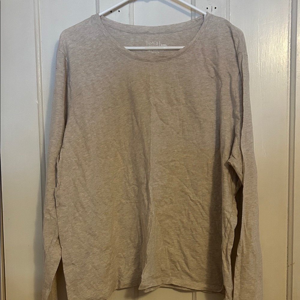 Time and Tru Beige Crewneck Tee